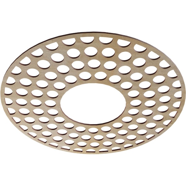 Fink Wood Fretwork Pierced Ceiling Medallion, Birch, 26OD X 9 1/2ID X 1/4T